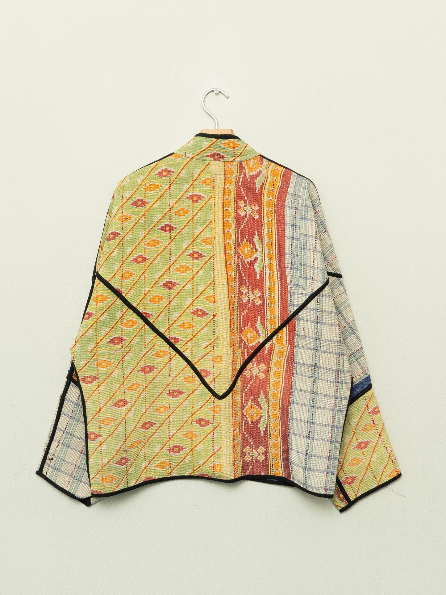 The Ladhiya Quilted Patchwork Kantha Jacket