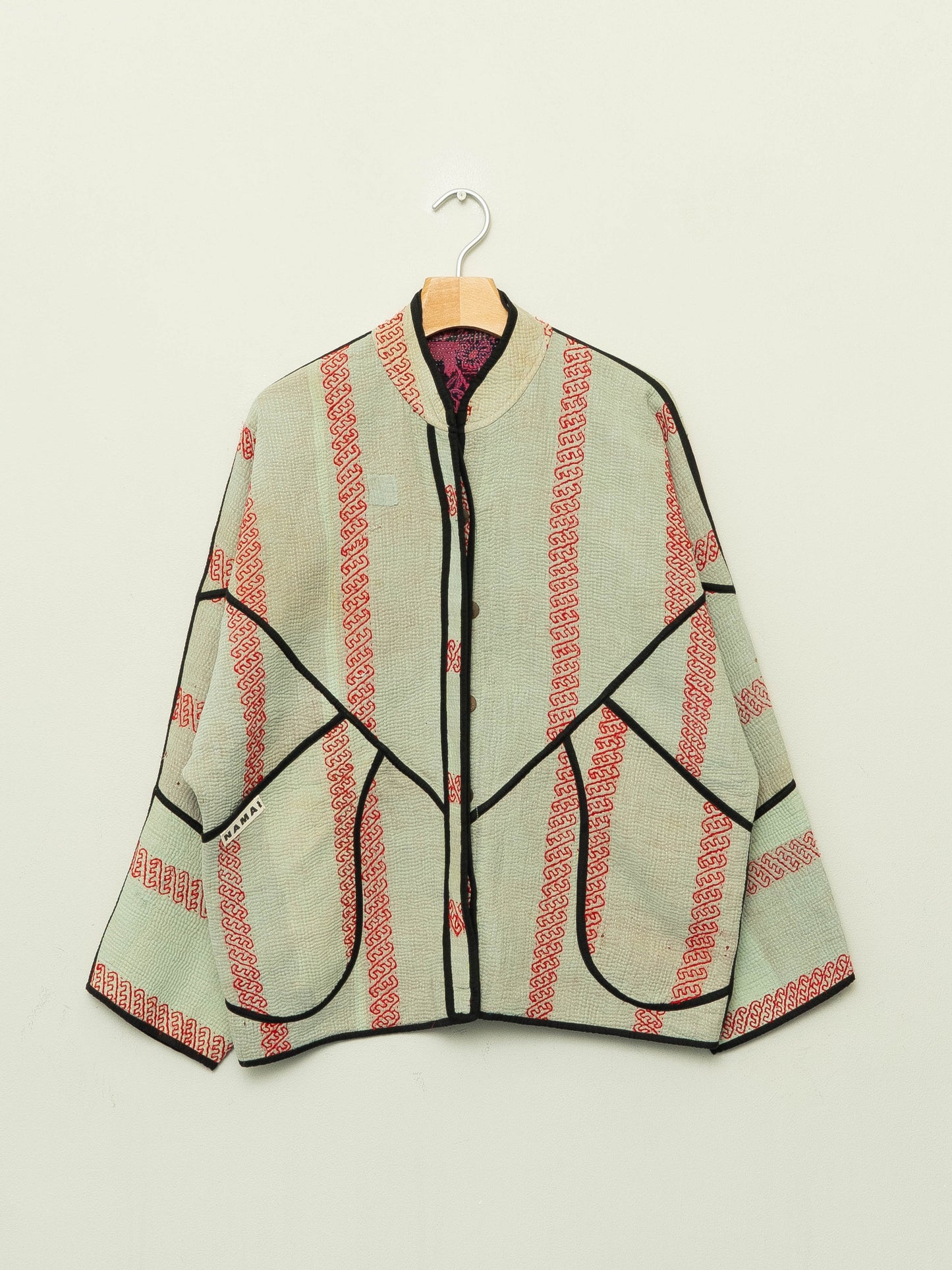 The Ladhiya Quilted Patchwork Kantha Jacket