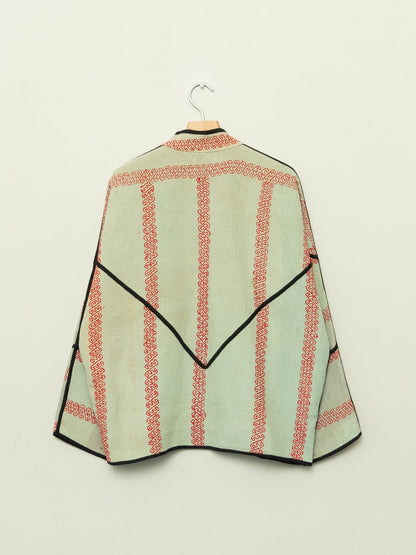 The Ladhiya Quilted Patchwork Kantha Jacket