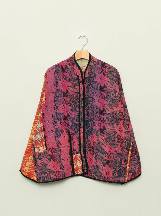 The Ladhiya Quilted Patchwork Kantha Jacket