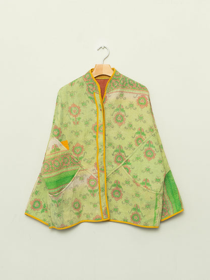 The Ladhiya Quilted Patchwork Kantha Jacket