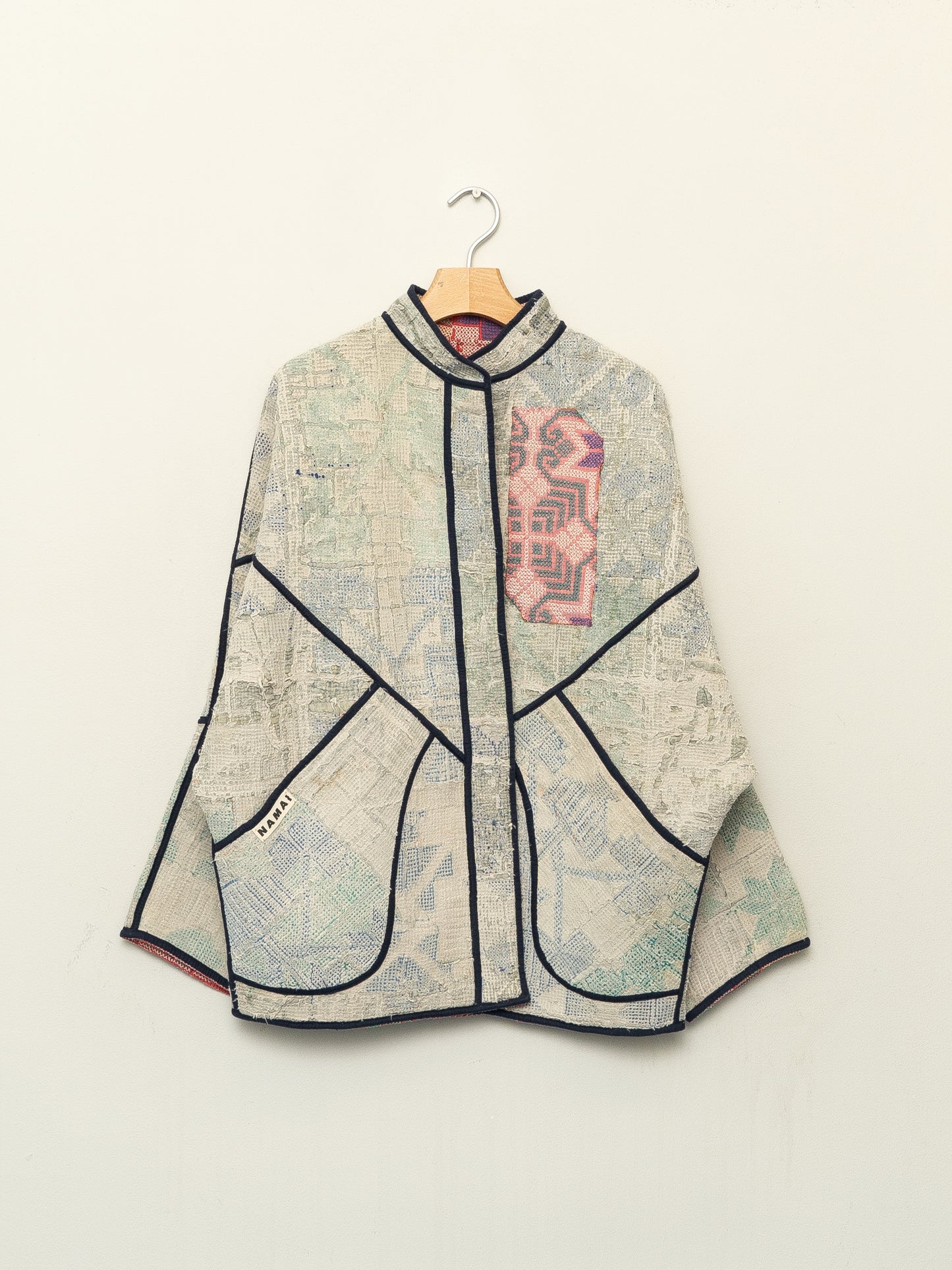 The Ishani Vintage Cross-Stitch Quilted Jacket