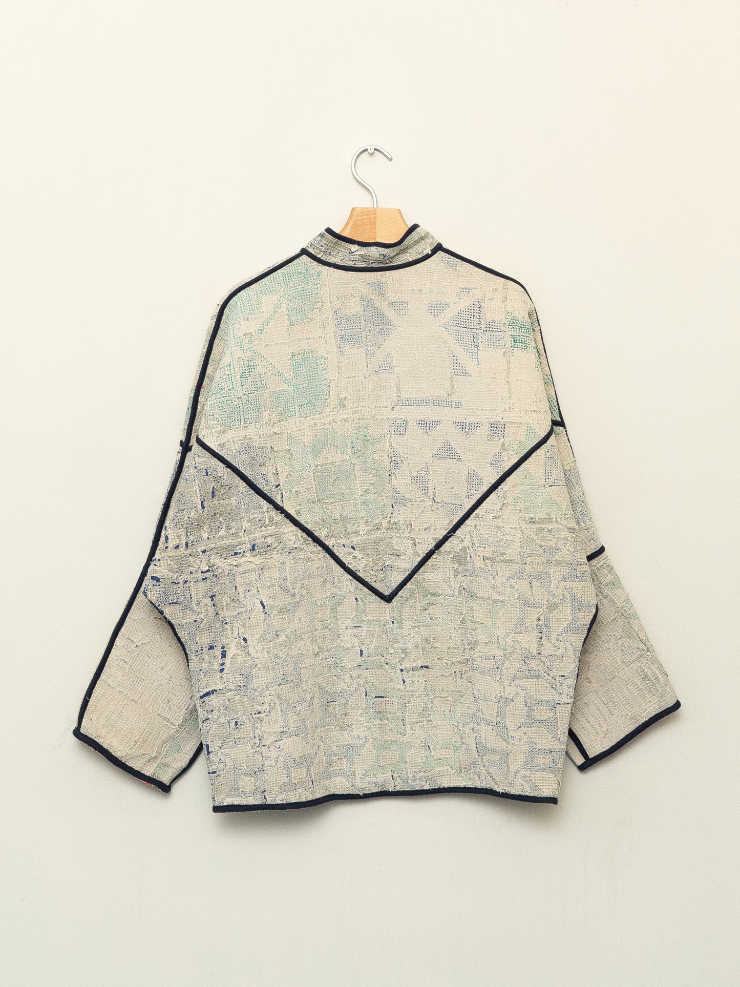 The Ishani Vintage Cross-Stitch Quilted Jacket