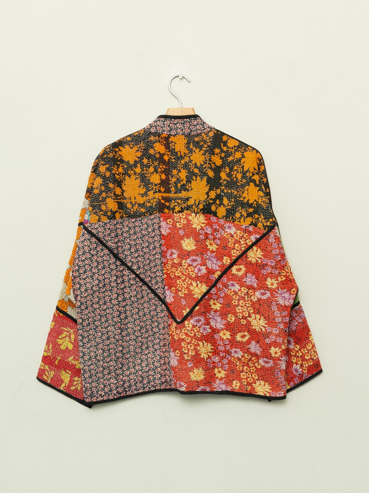 The Ladhiya Quilted Patchwork Kantha Jacket