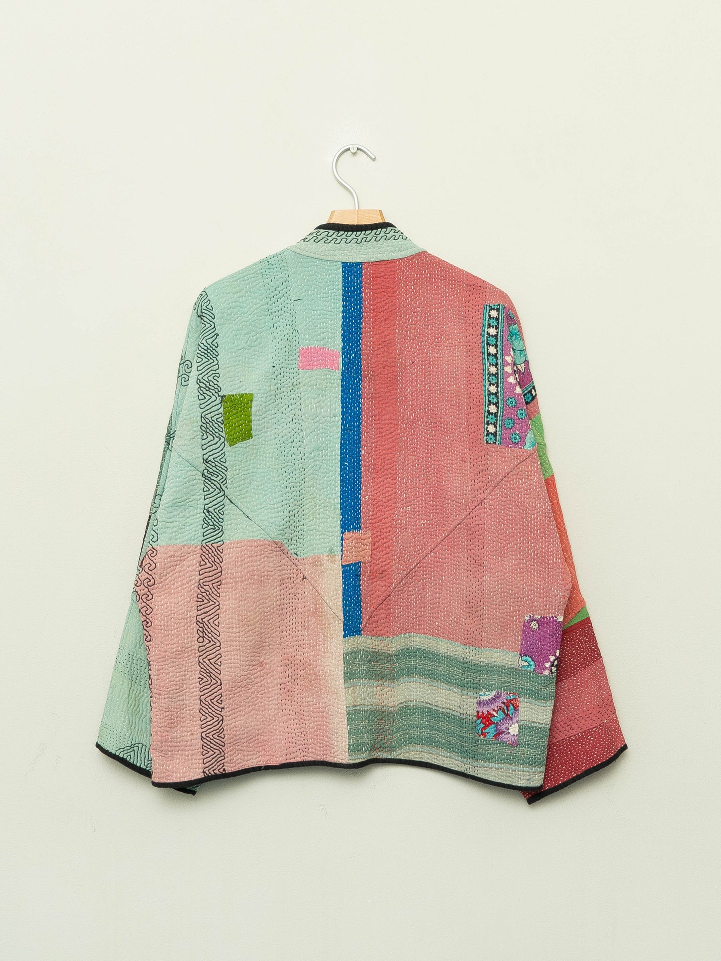 The Ladhiya Quilted Patchwork Kantha Jacket