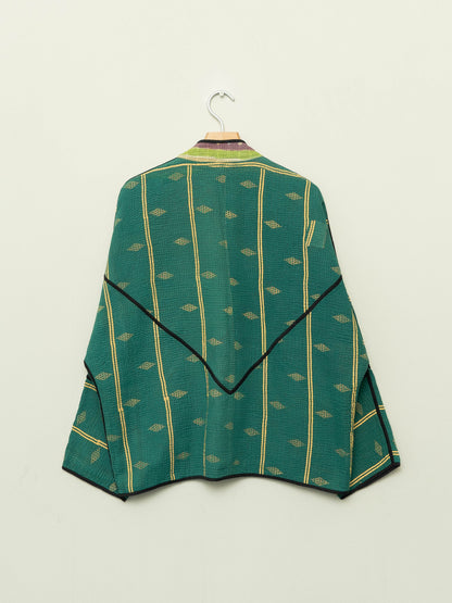 The Ladhiya Quilted Patchwork Kantha Jacket