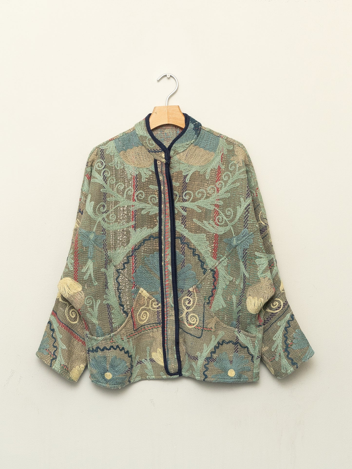 The Ladhiya Petite Quilted Suzani Kantha Jacket