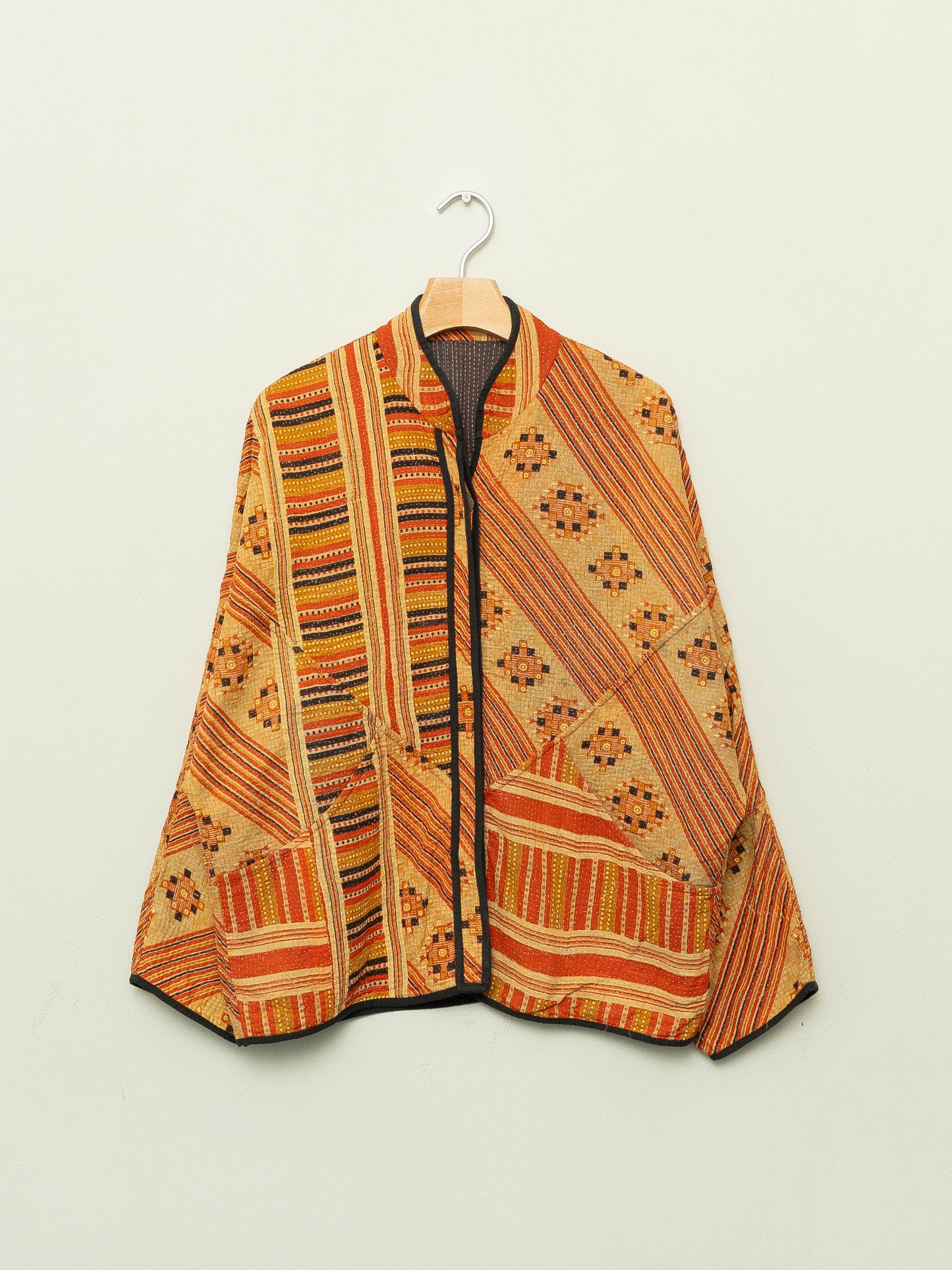 The Ladhiya Quilted Patchwork Kantha Jacket