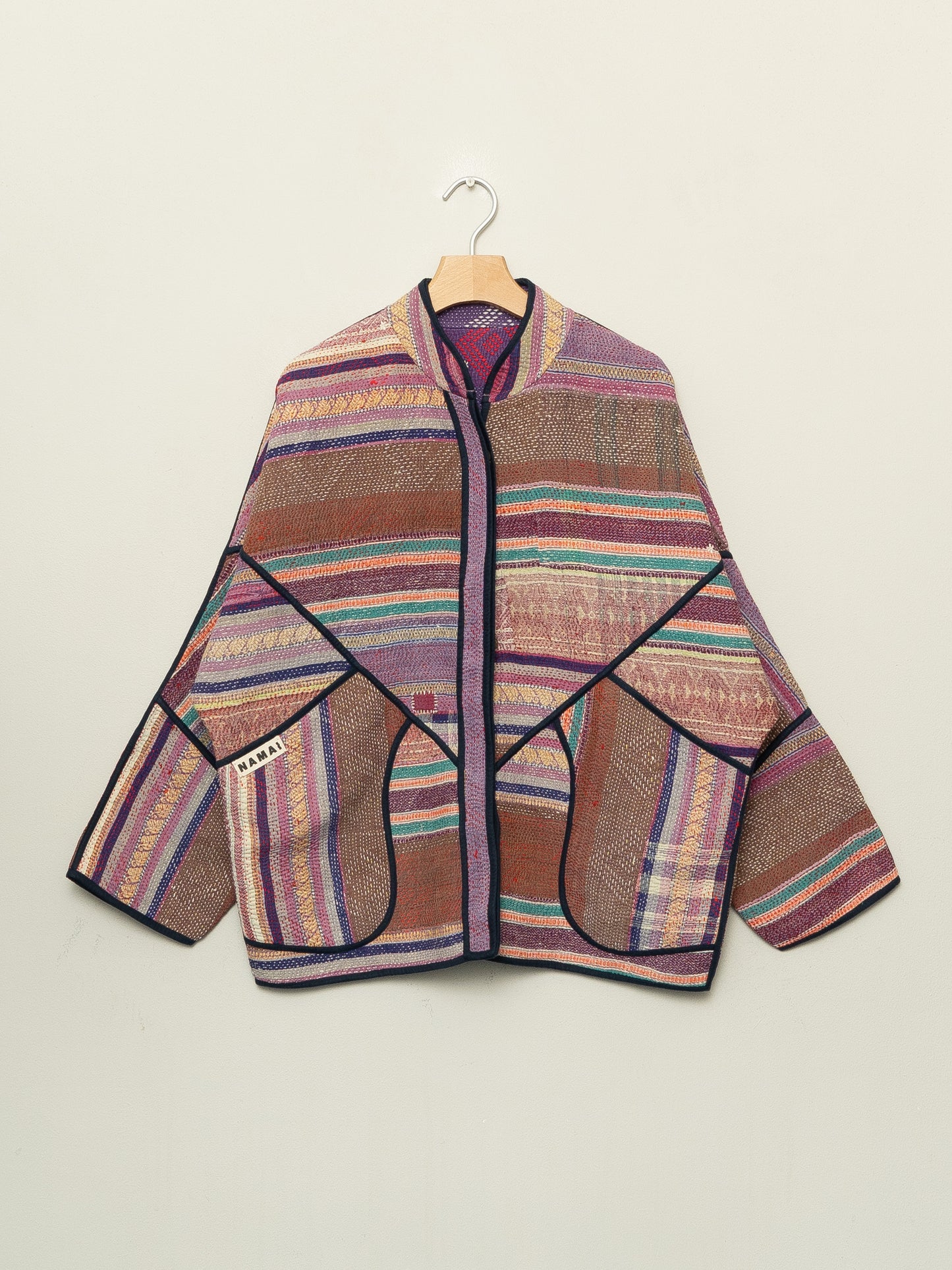 The Ladhiya Quilted Patchwork Kantha Jacket