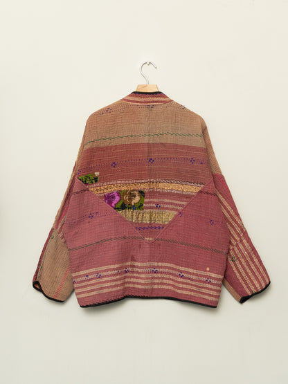 The Ladhiya Quilted Patchwork Kantha Jacket