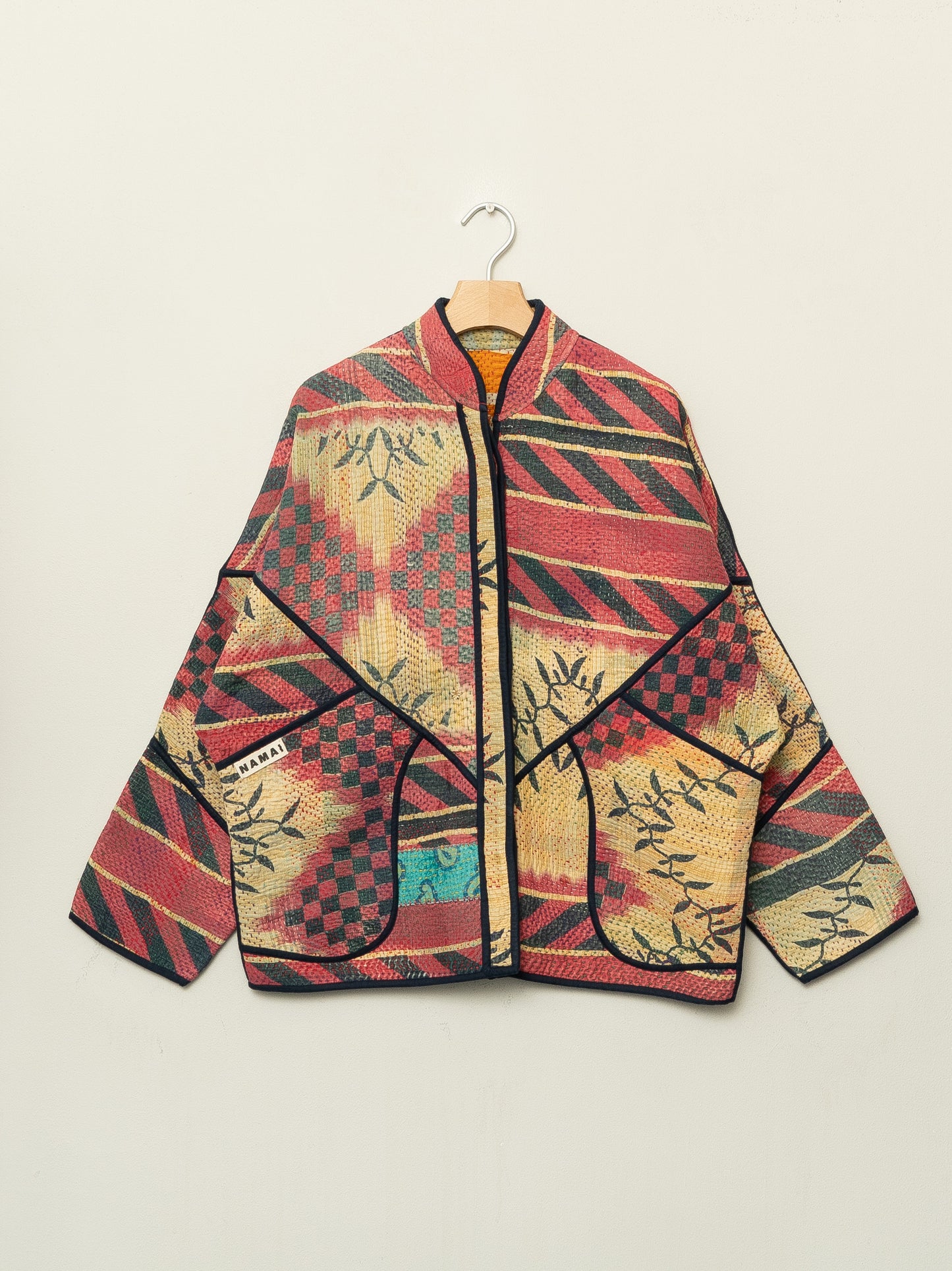 The Ladhiya Quilted Patchwork Kantha Jacket