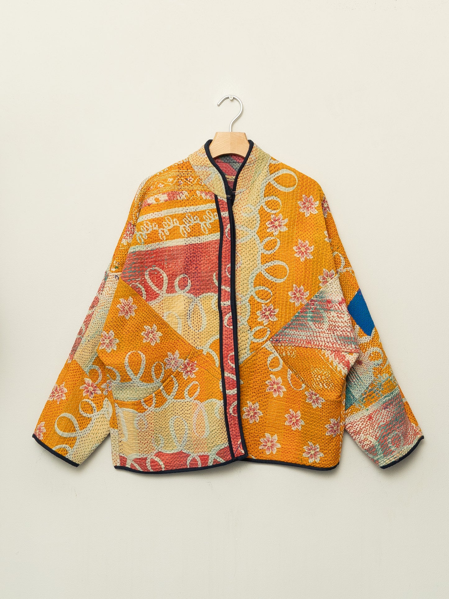 The Ladhiya Quilted Patchwork Kantha Jacket