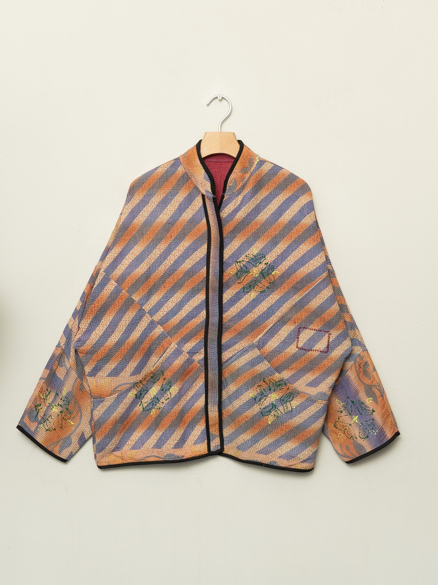 The Ladhiya Quilted Patchwork Kantha Jacket