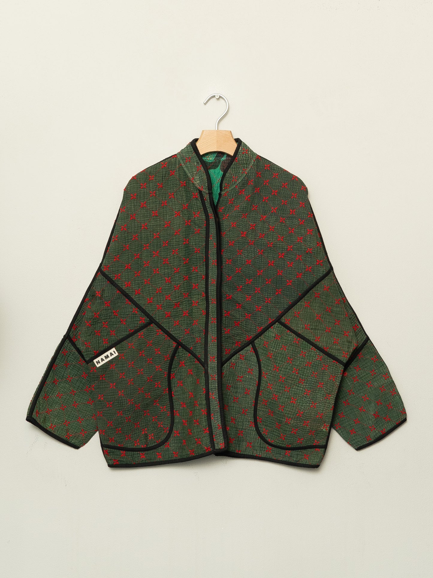 The Ladhiya Quilted Patchwork Kantha Jacket