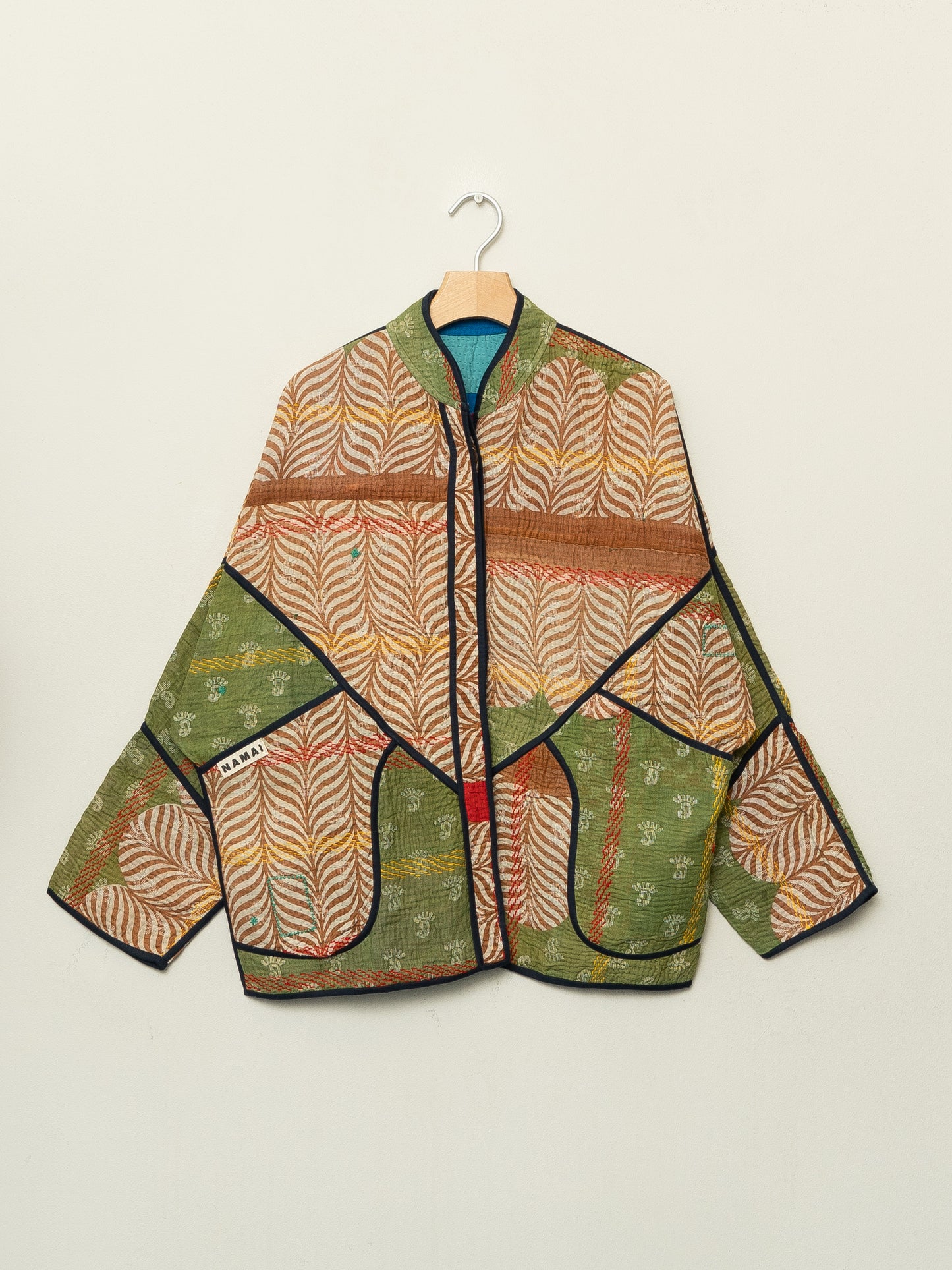 The Ladhiya Quilted Patchwork Kantha Jacket