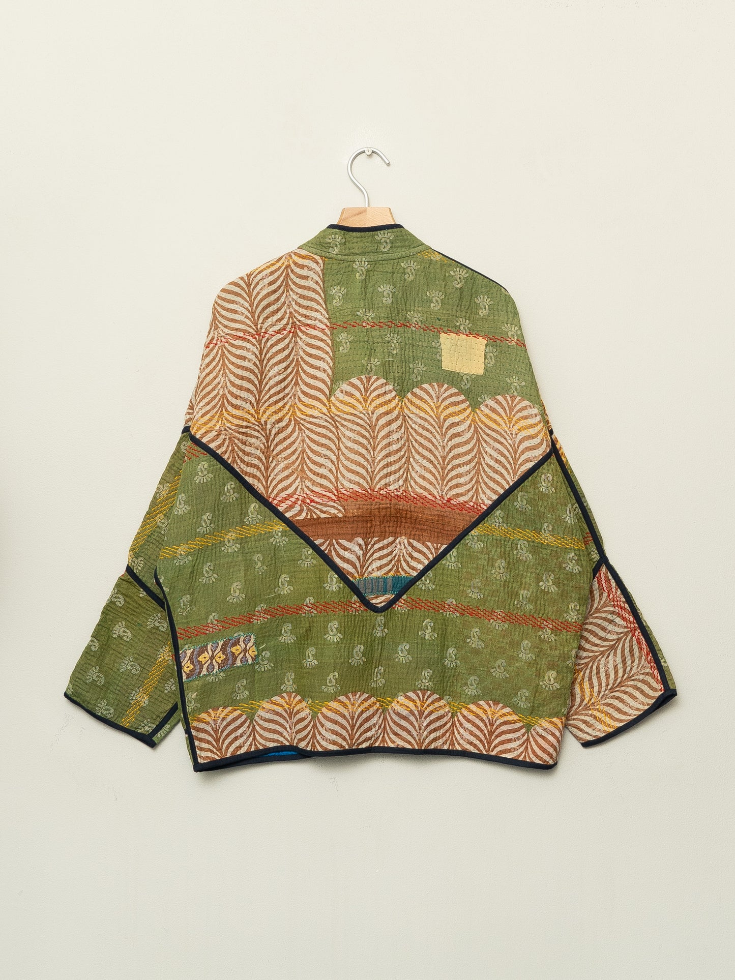 The Ladhiya Quilted Patchwork Kantha Jacket