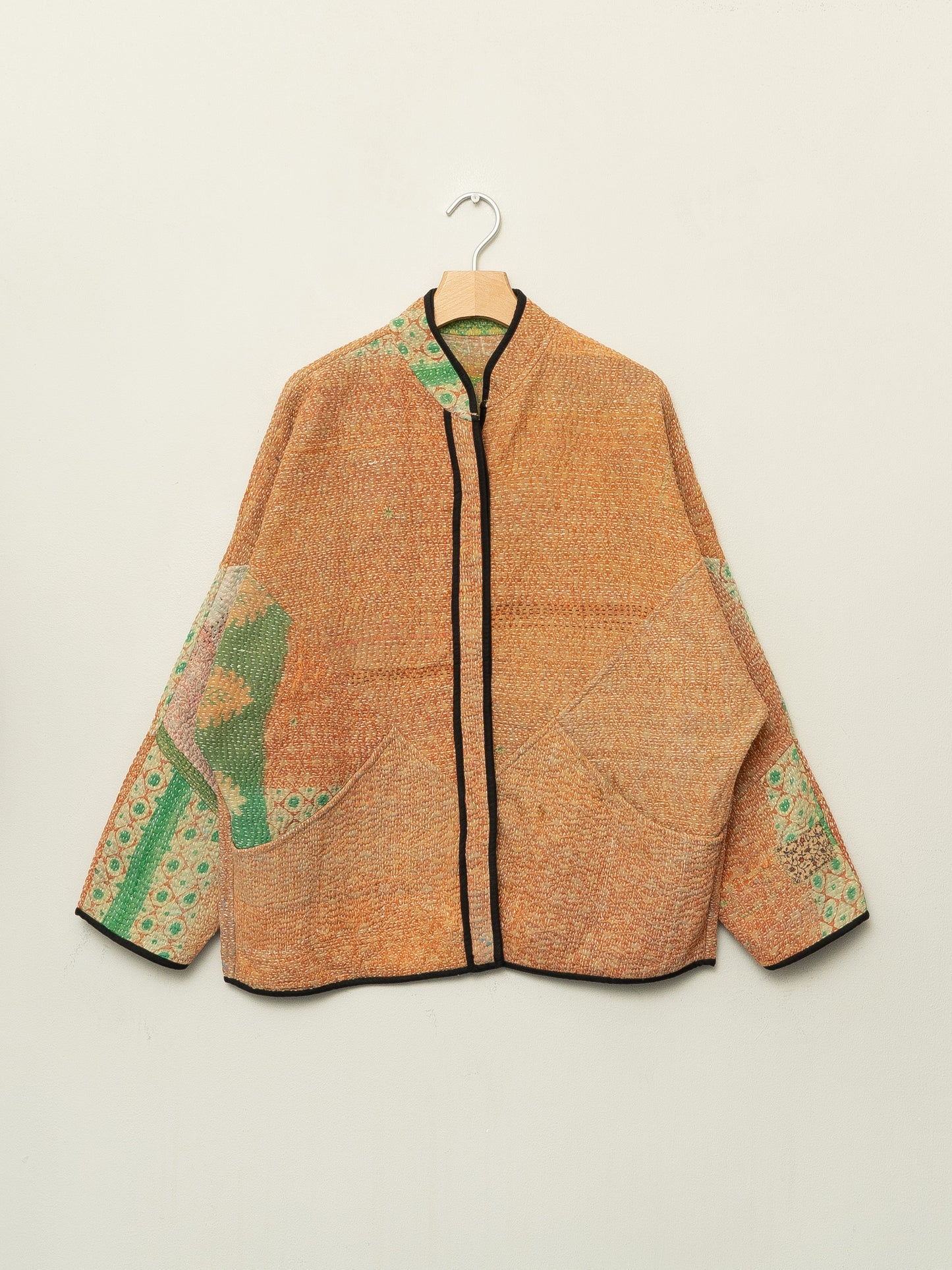 The Ladhiya Quilted Patchwork Kantha Jacket