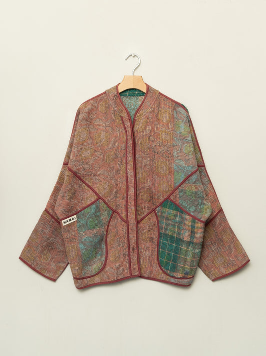 The Ladhiya Quilted Plant Dyed Kantha Jacket