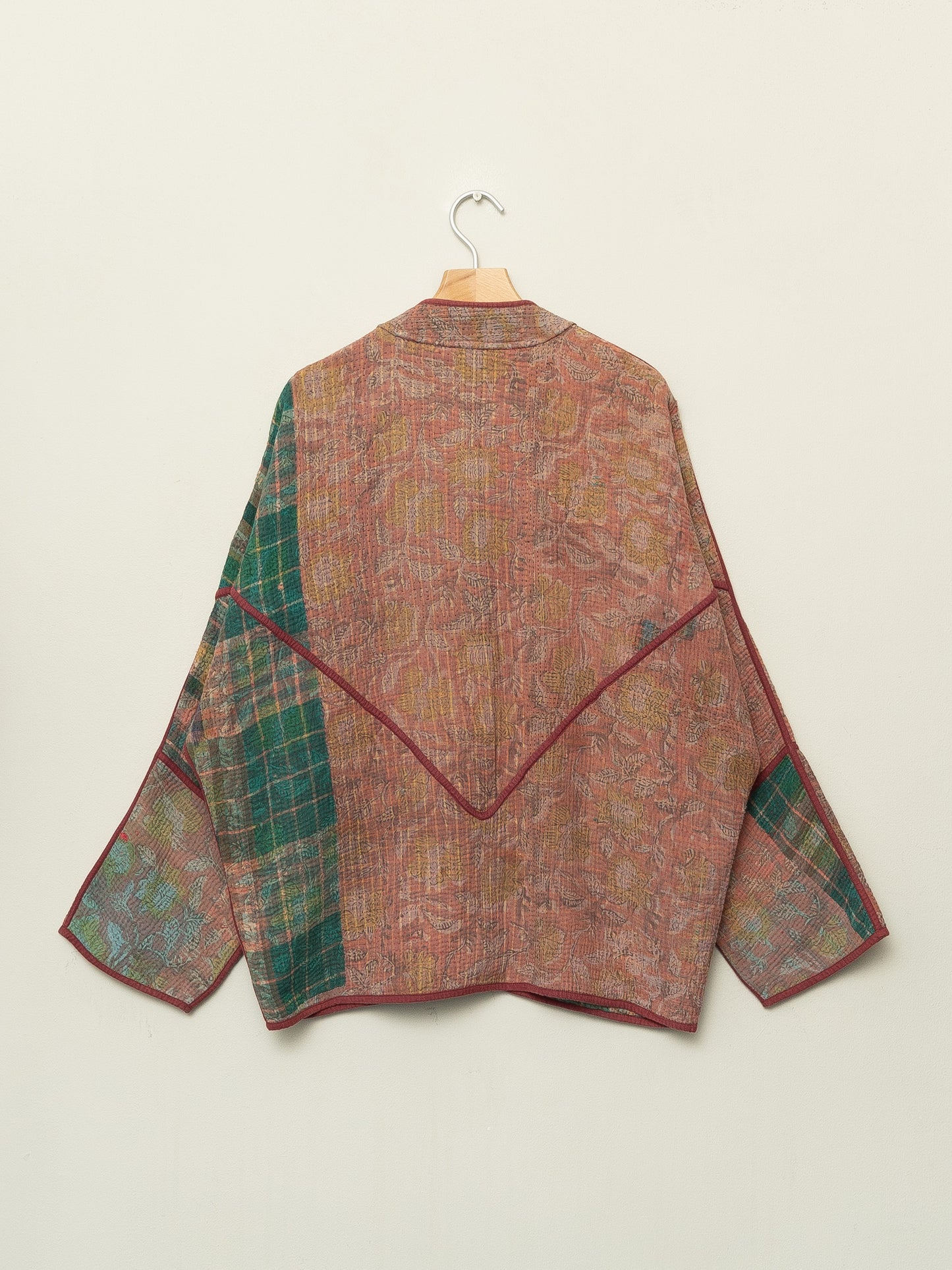 The Ladhiya Quilted Plant Dyed Kantha Jacket