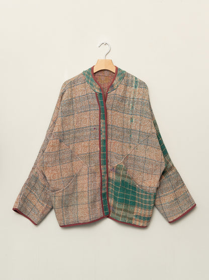 The Ladhiya Quilted Plant Dyed Kantha Jacket