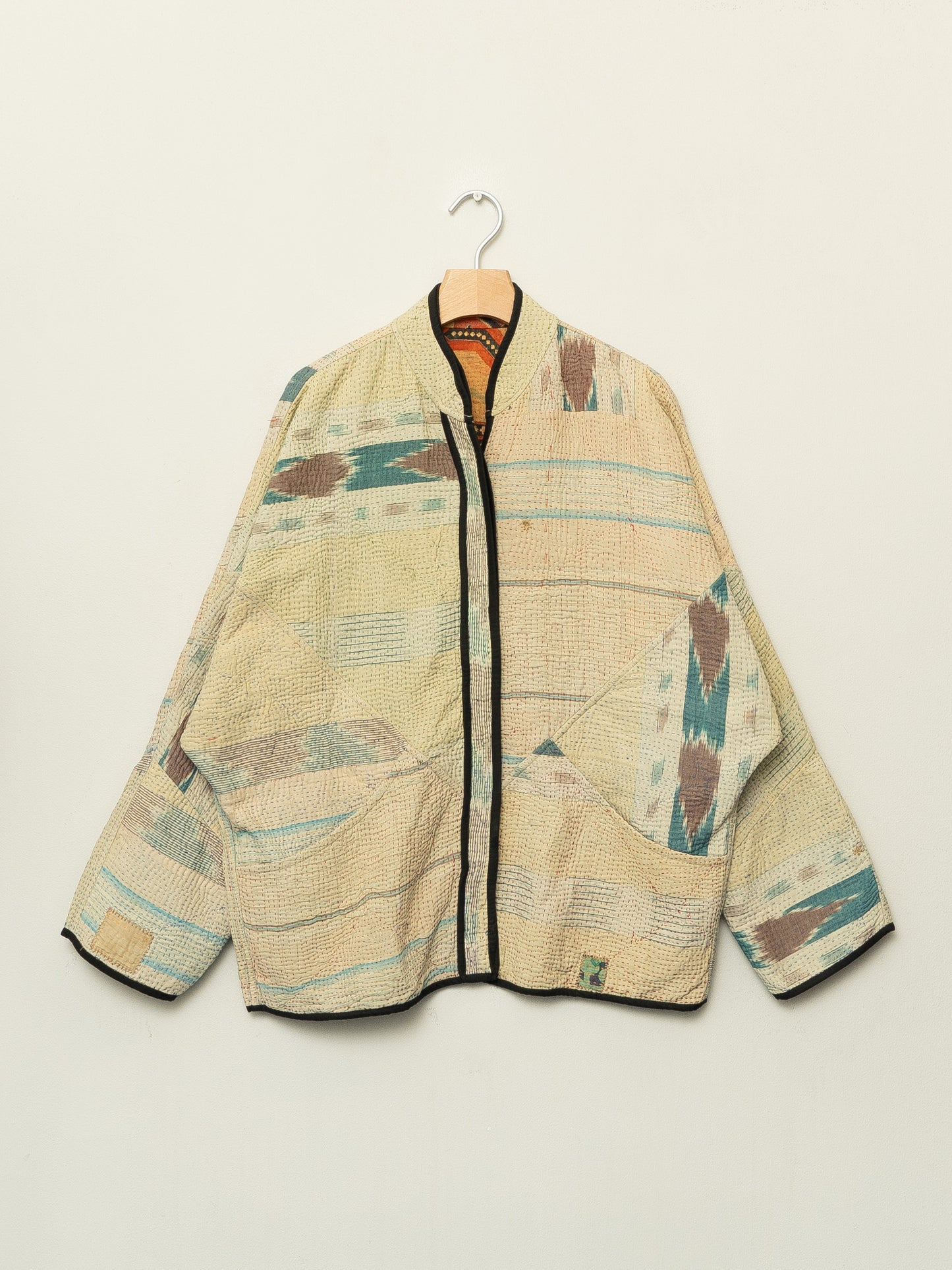 The Ladhiya Quilted Patchwork Kantha Jacket