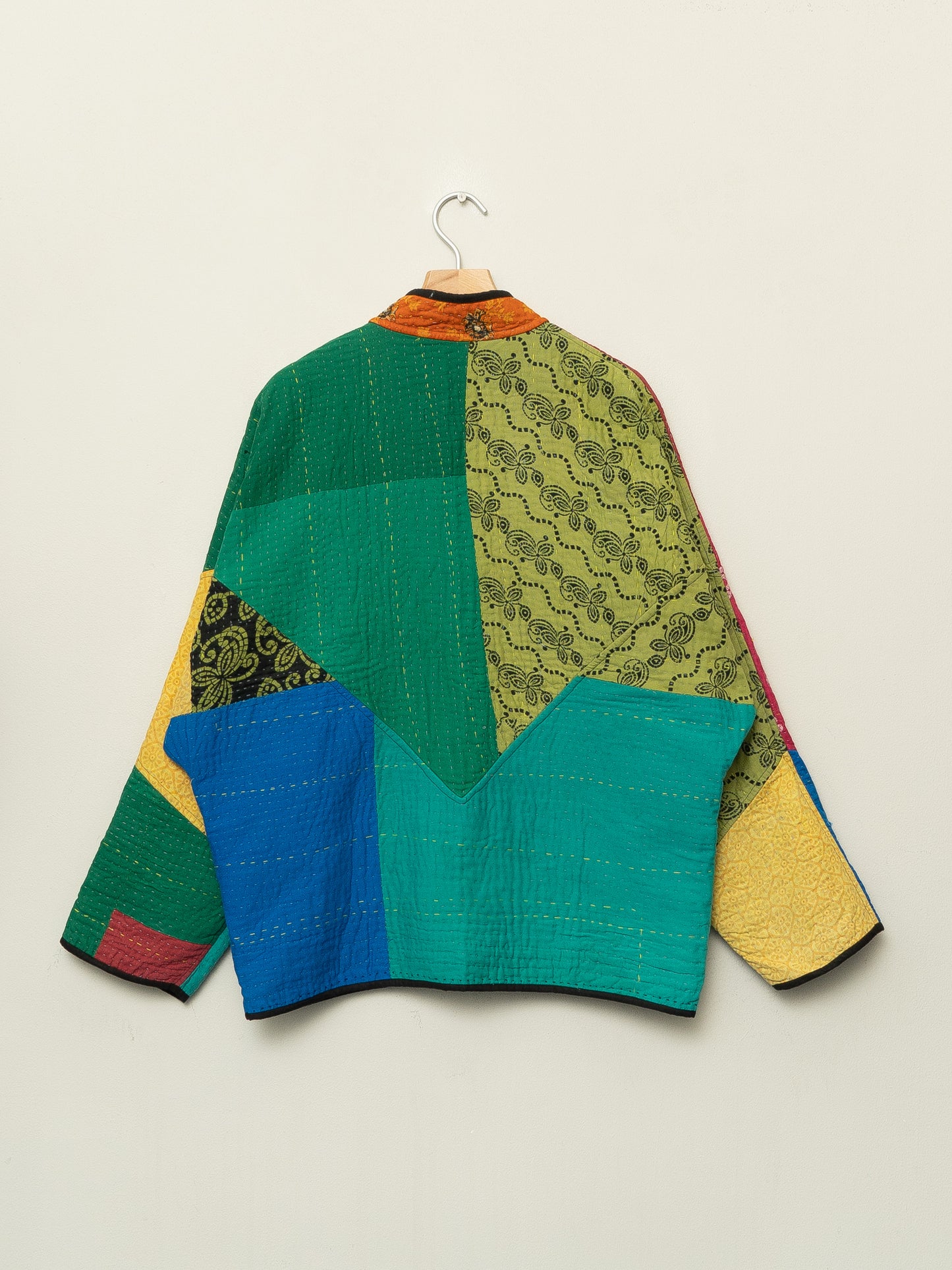 The Ladhiya Quilted Patchwork Kantha Jacket