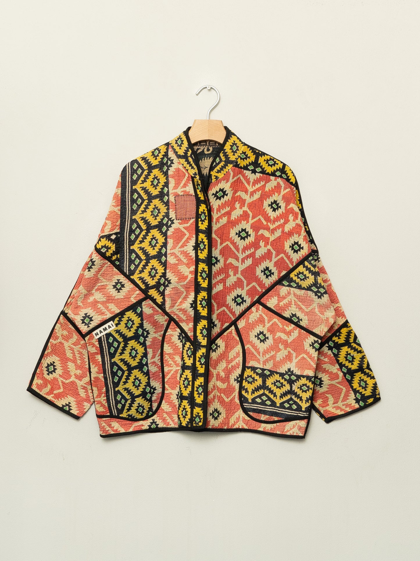 The Ladhiya Quilted Patchwork Kantha Jacket