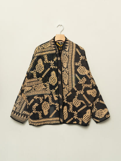 The Ladhiya Quilted Patchwork Kantha Jacket