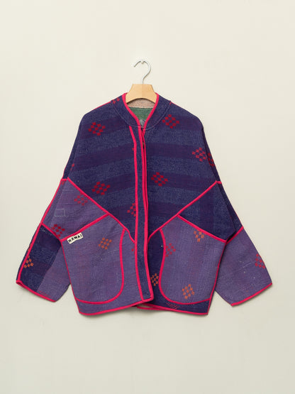 The Ladhiya Quilted Patchwork Kantha Jacket