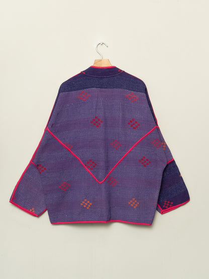 The Ladhiya Quilted Patchwork Kantha Jacket