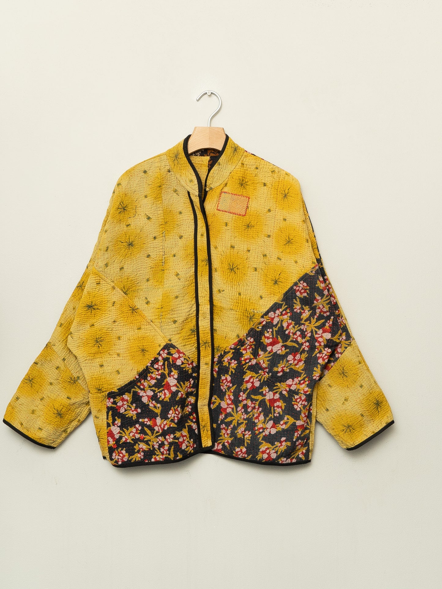 The Ladhiya Quilted Patchwork Kantha Jacket