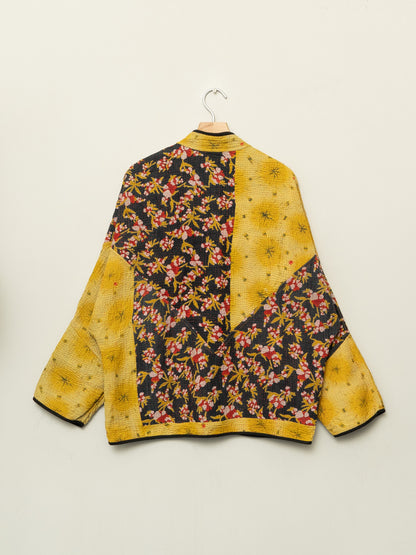 The Ladhiya Quilted Patchwork Kantha Jacket