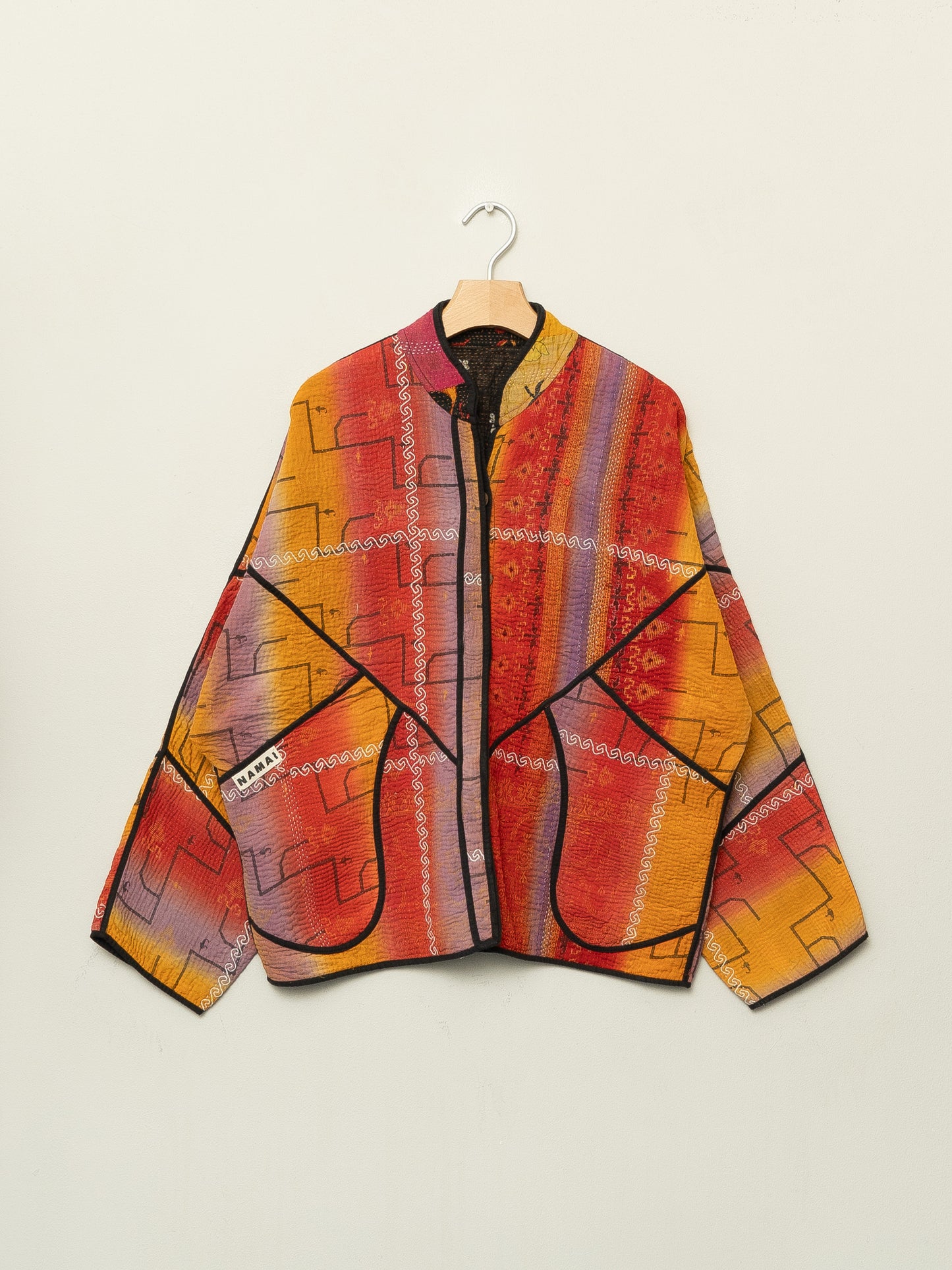 The Ladhiya Quilted Patchwork Kantha Jacket