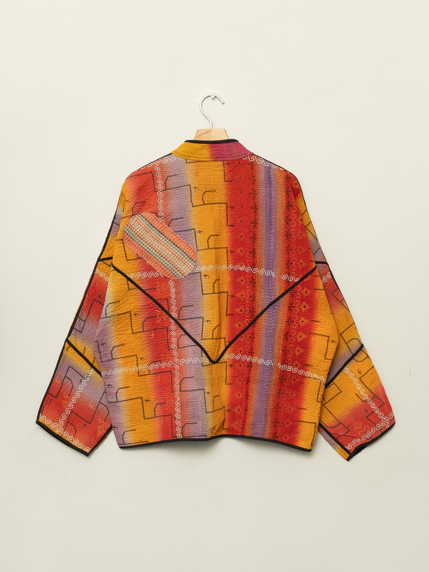 The Ladhiya Quilted Patchwork Kantha Jacket