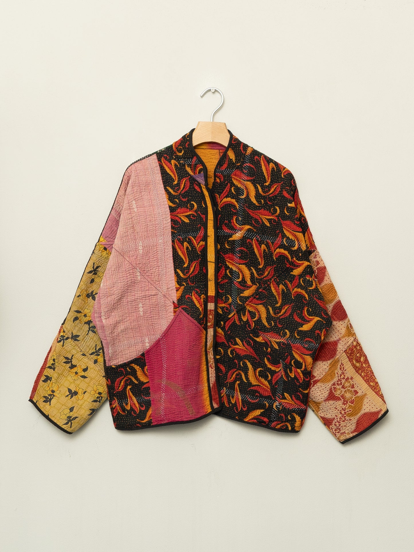 The Ladhiya Quilted Patchwork Kantha Jacket