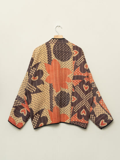 The Ladhiya Quilted Patchwork Kantha Jacket