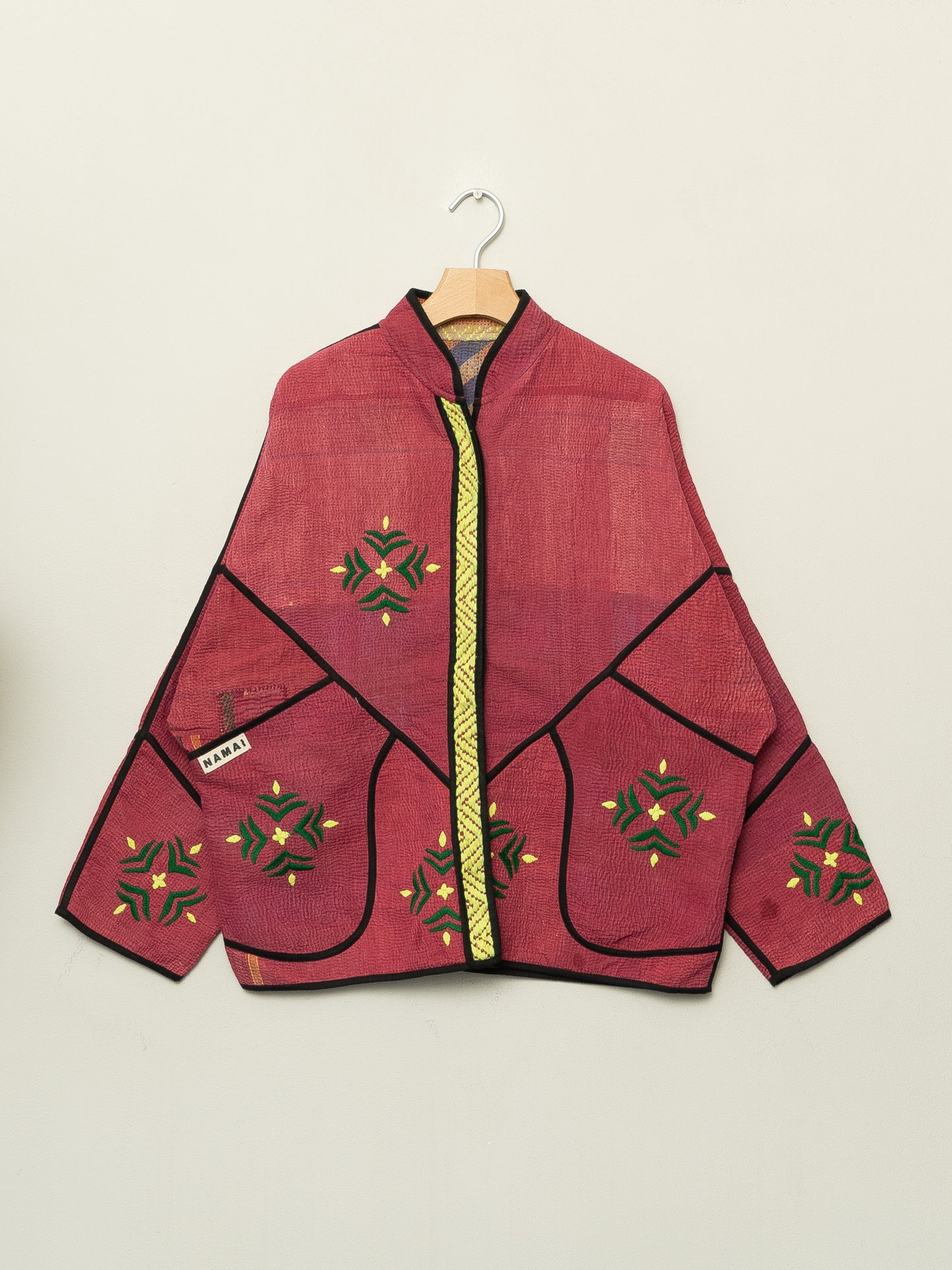 The Ladhiya Quilted Patchwork Kantha Jacket