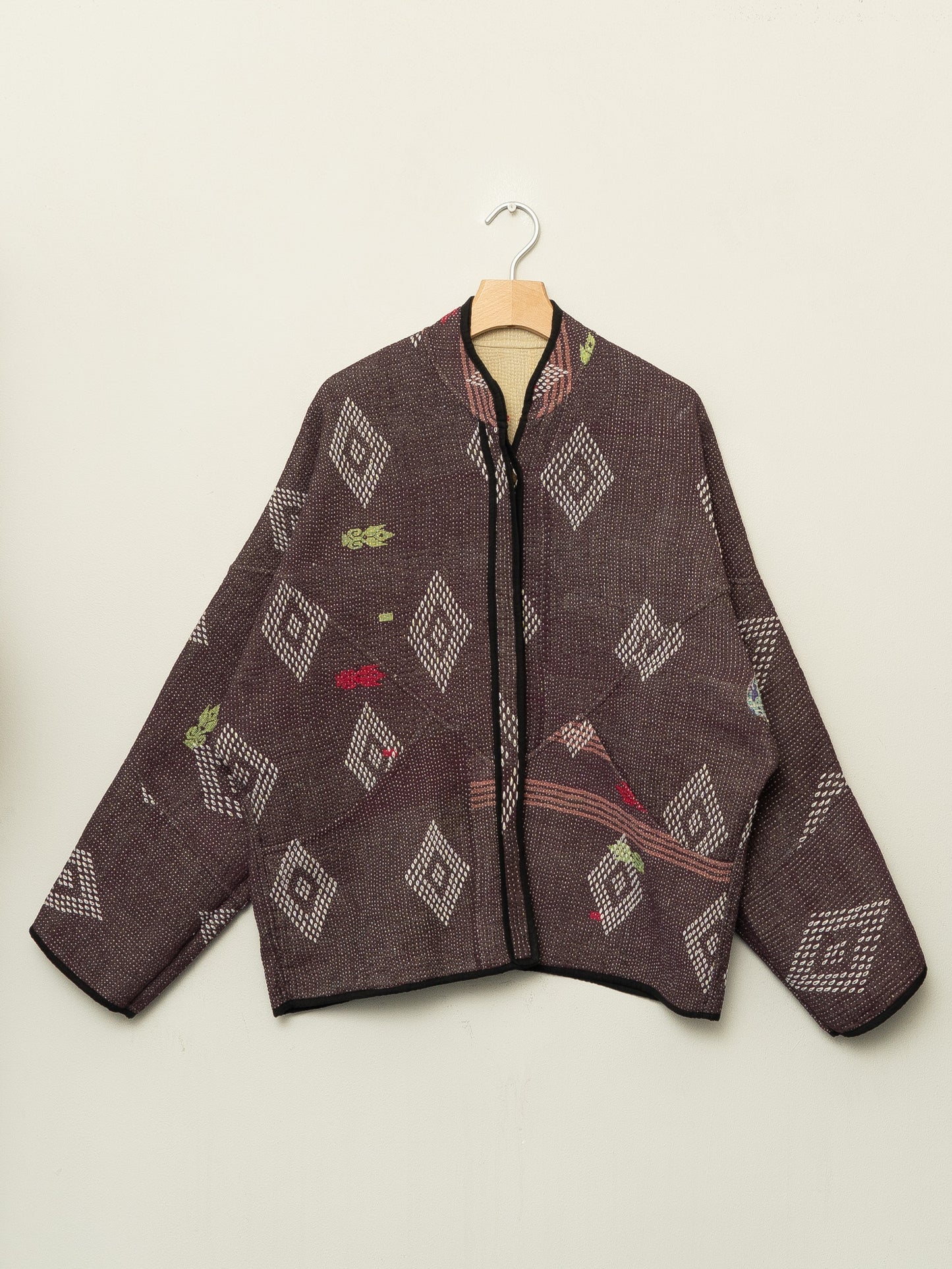 The Ladhiya Quilted Patchwork Kantha Jacket