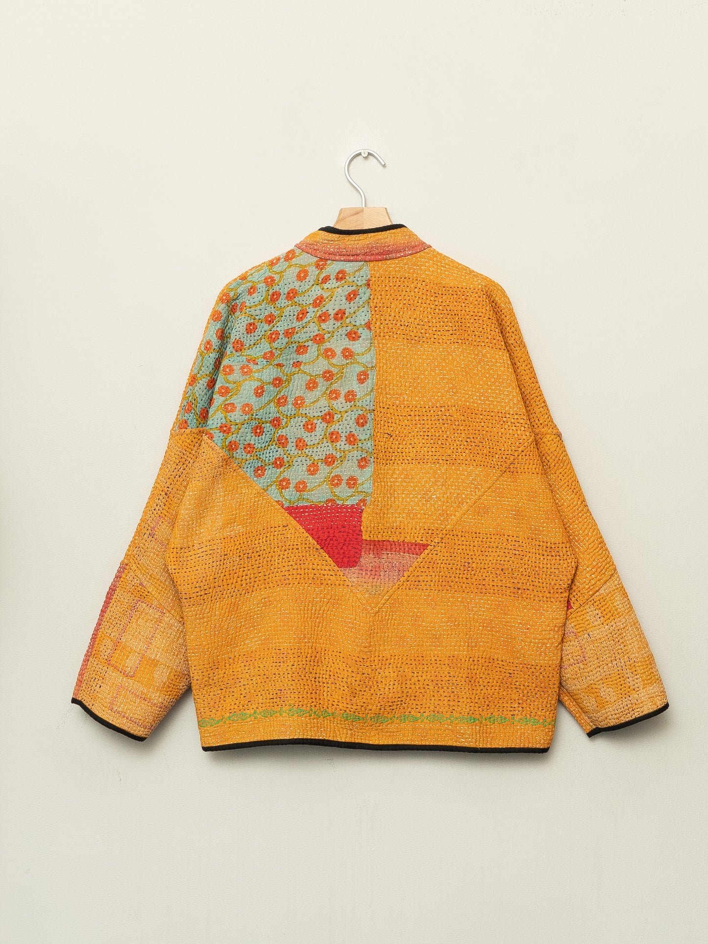 The Ladhiya Quilted Patchwork Kantha Jacket