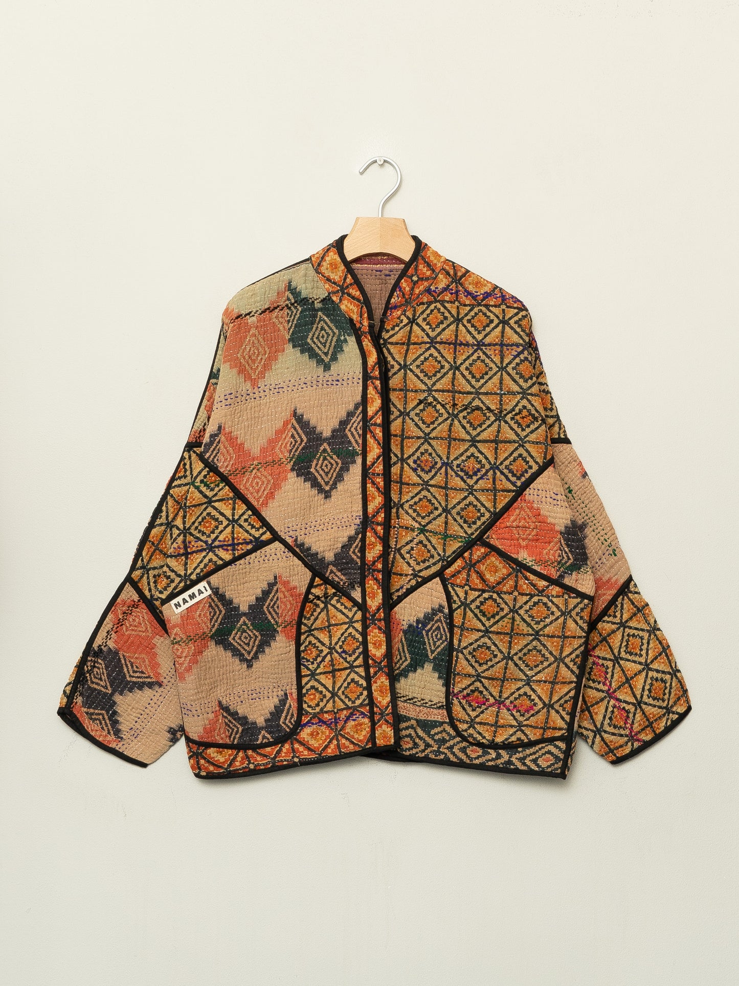 The Ladhiya Quilted Patchwork Kantha Jacket