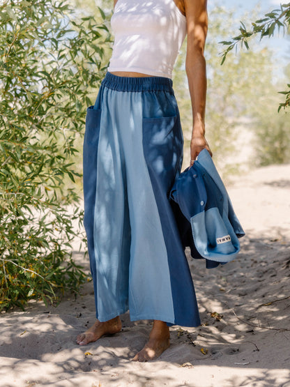 The Nayan Pant~ Indigo Multi