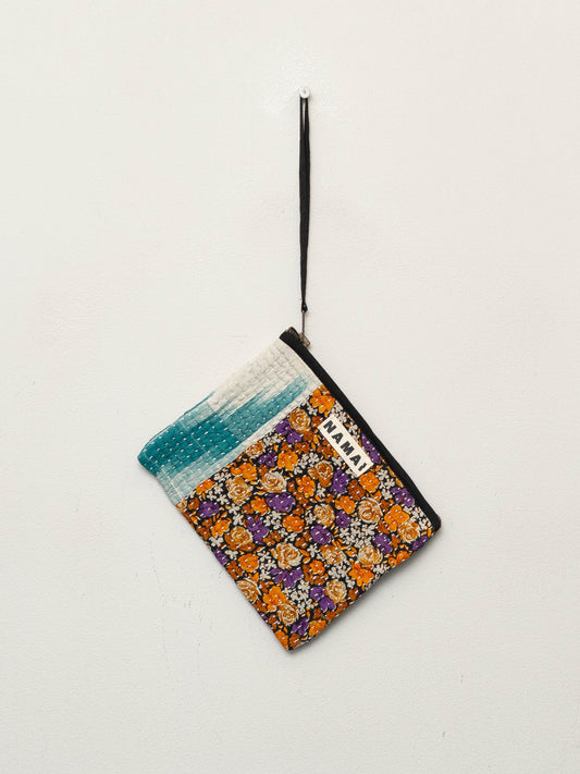 The Biju Vintage Kantha Quilted Zipper Pouch