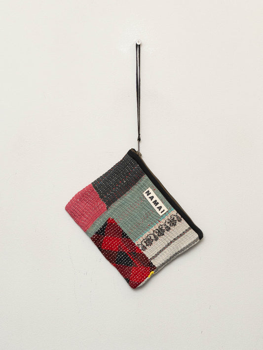 The Biju Vintage Kantha Quilted Zipper Pouch