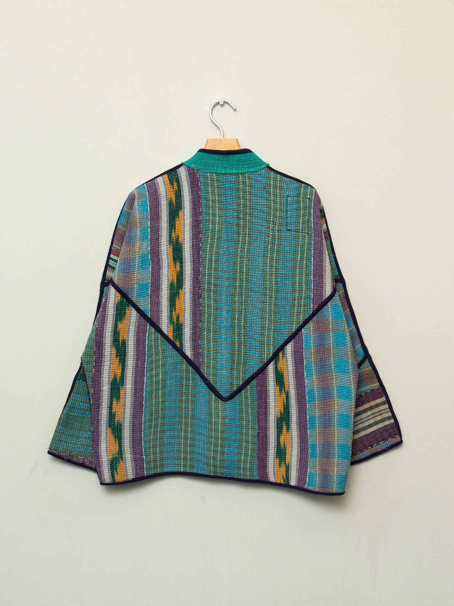 The Ladhiya Quilted Patchwork Kantha Jacket