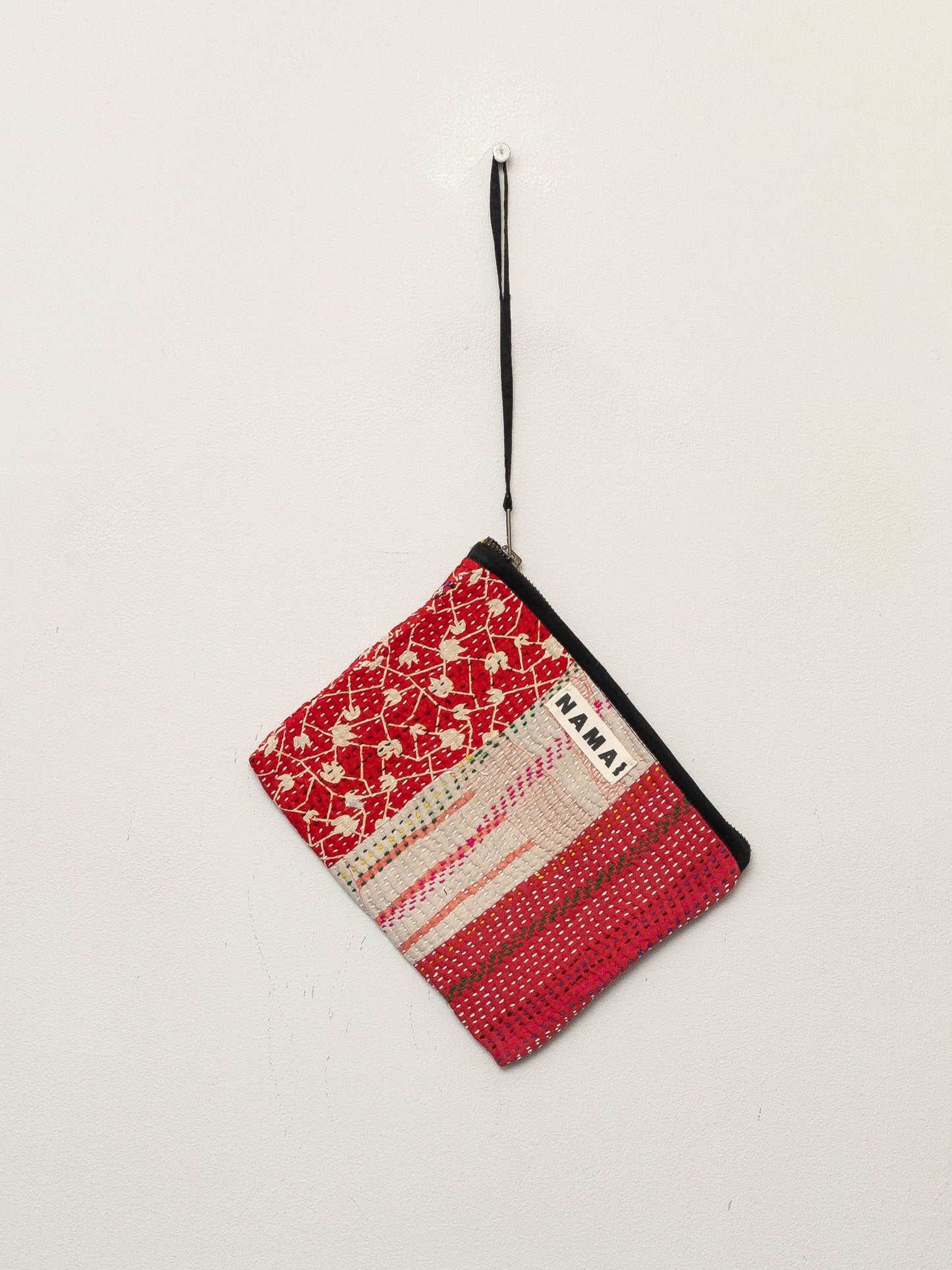 The Biju Vintage Kantha Quilted Zipper Pouch