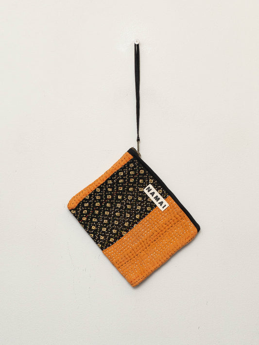 The Biju Vintage Kantha Quilted Zipper Pouch