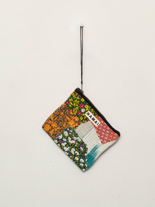 The Biju Vintage Kantha Quilted Zipper Pouch