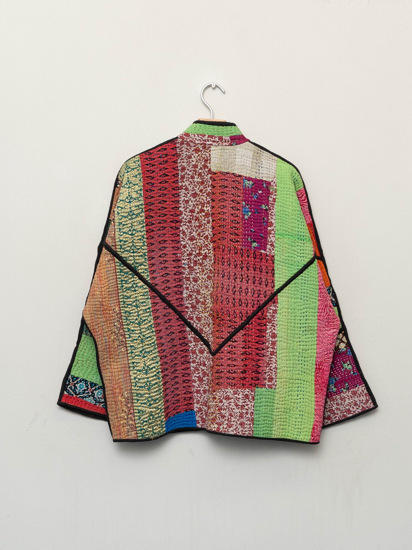 The Ladhiya Quilted Patchwork Kantha Jacket