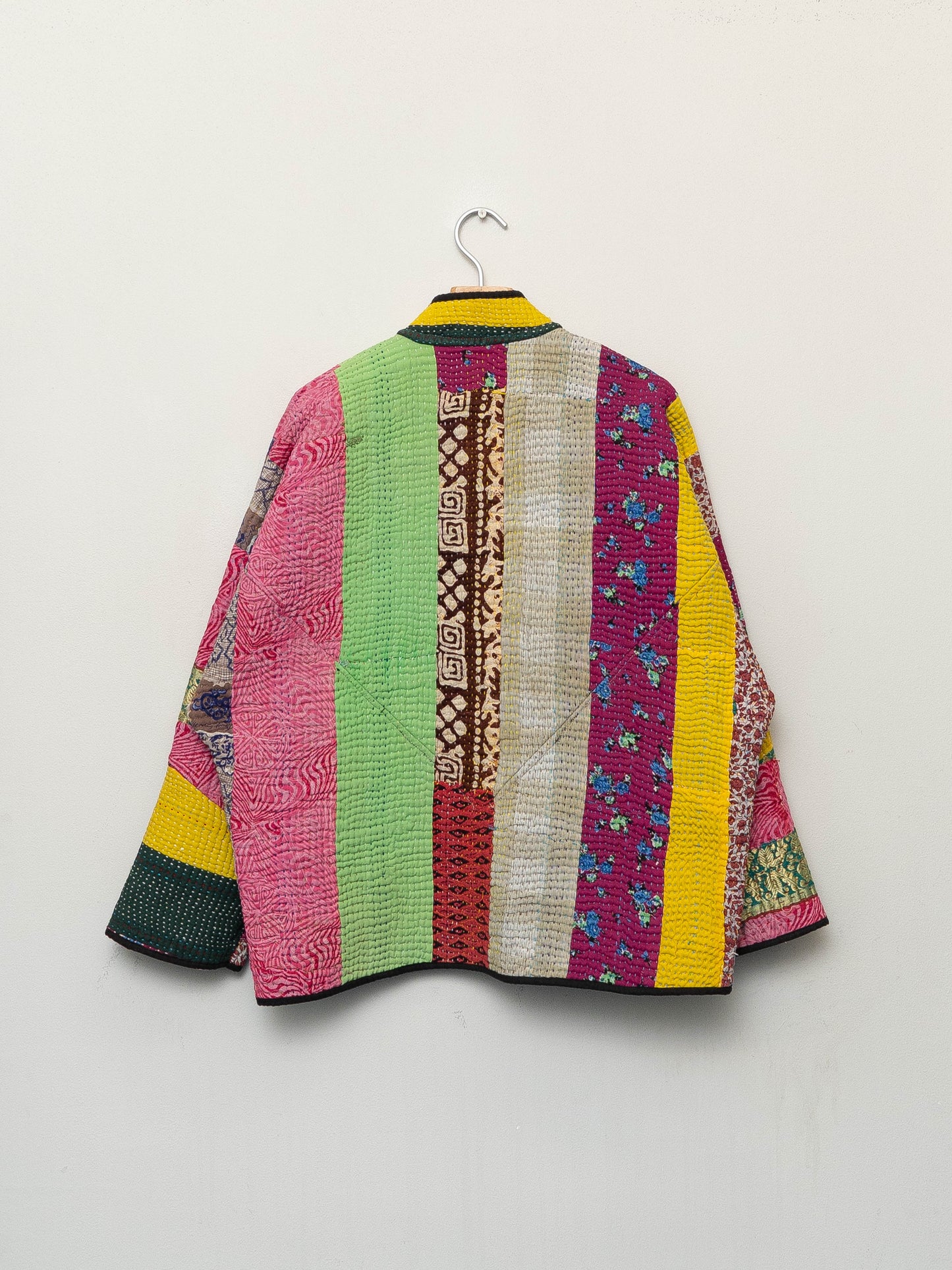 The Ladhiya Quilted Patchwork Kantha Jacket