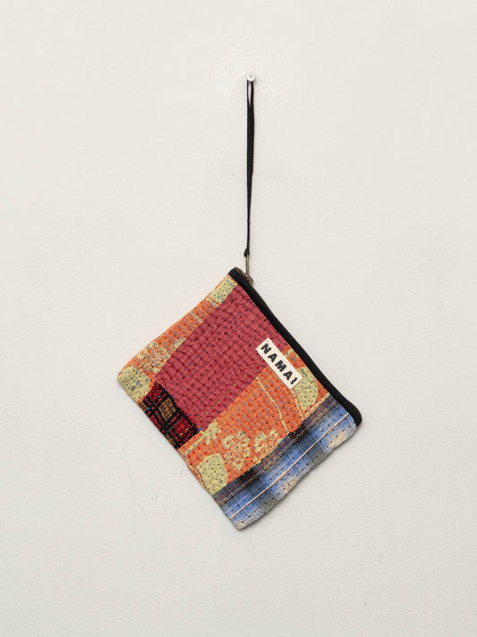 The Biju Vintage Kantha Quilted Zipper Pouch